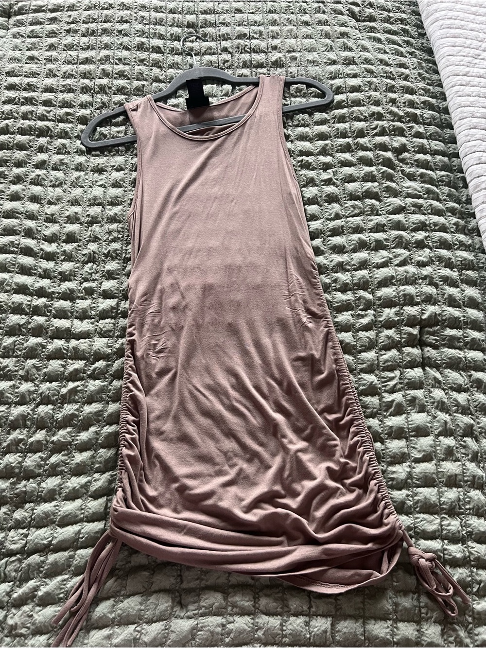 Rue21 Mauve Pink Ruched Side Mini Dress